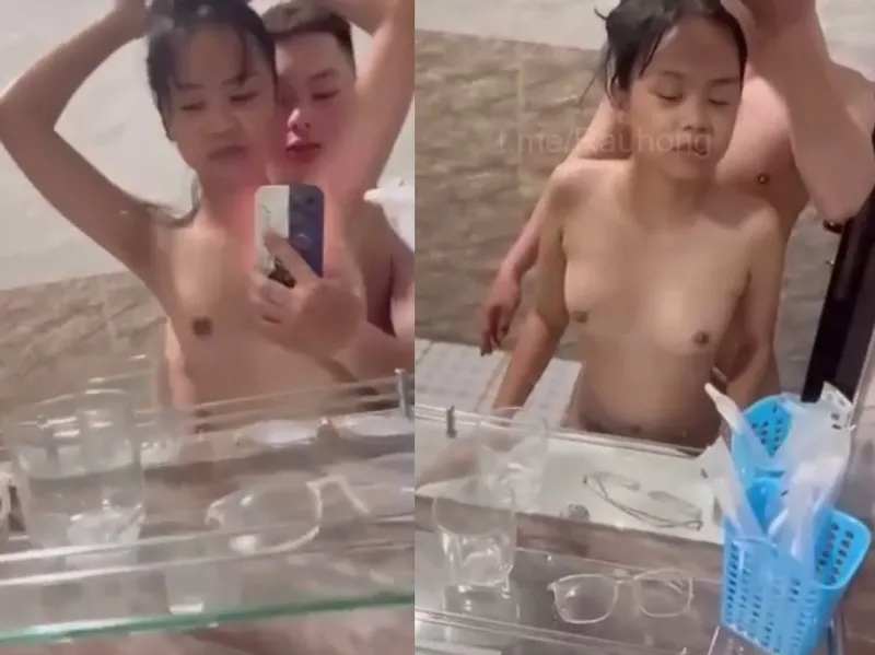Mảnh khảnh em cùng anh yêu trả bài trước gương quay kỉ niệm